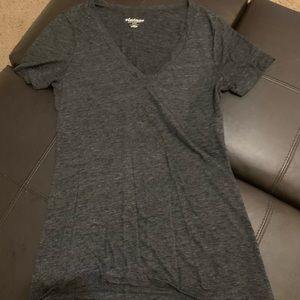 Charcoal gray v-neck